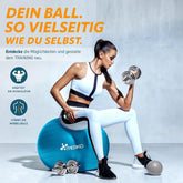 Fitness bal - Yoga bal - Pilates bal - Zwangerschapsbal - 65cm - Blauw